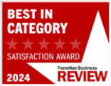 Best in Category Satisfaction Award 2024 Franchise Business Review